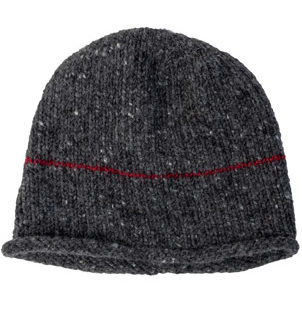 The Donegal Wool Beanie Hat - Charcoal Grey