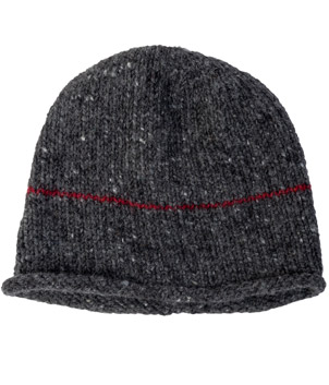 The Donegal Wool Beanie Hat - Charcoal Grey