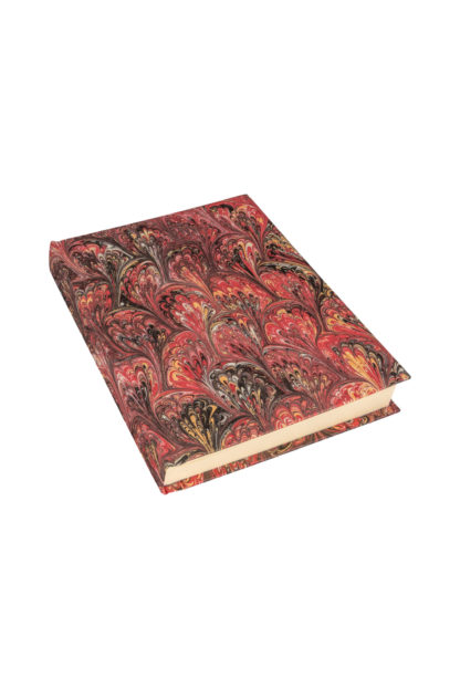 Hand Marbled Red Notebook