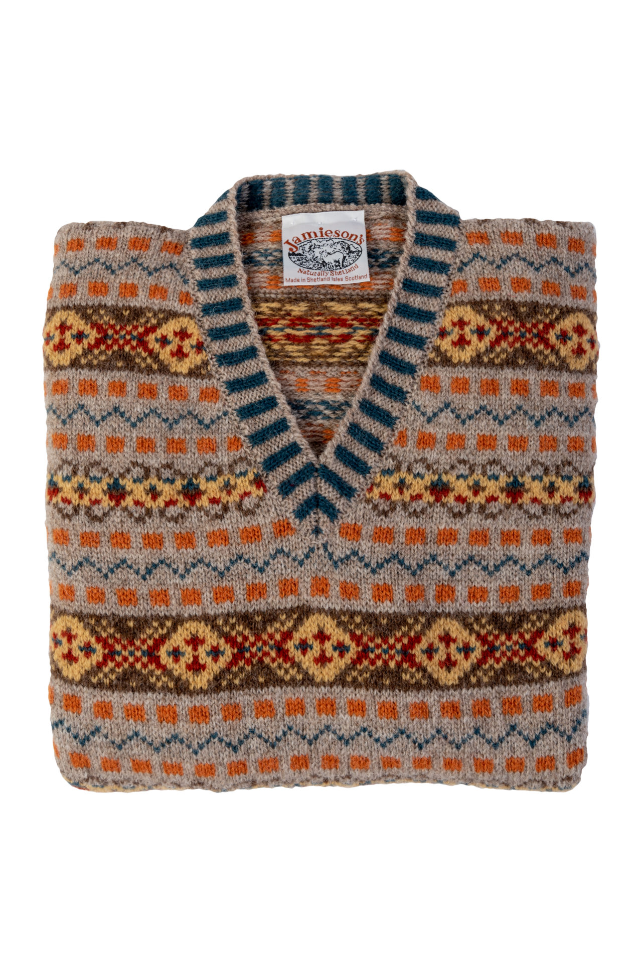 The Prince of Wales Womens Fair Isle V Neck Jumper — Great English Outdoors