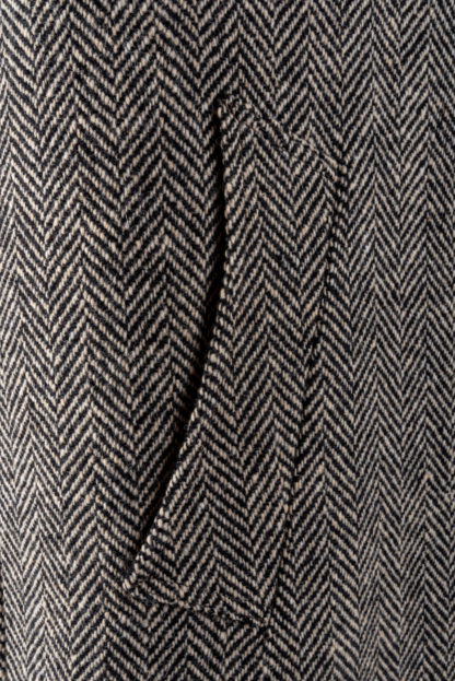 The Corrib - Mens Classic Tweed Overcoat Pocket Detail