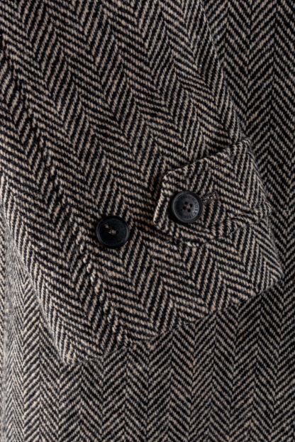 The Corrib - Mens Classic Tweed Overcoat Cuff Detail