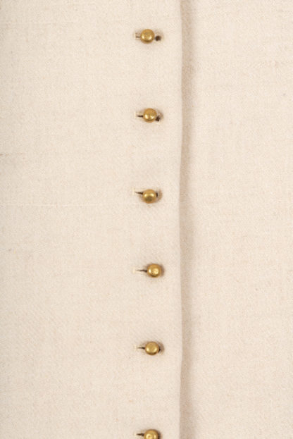 The Kashmir Womens Wool Waistcoat Button Detail
