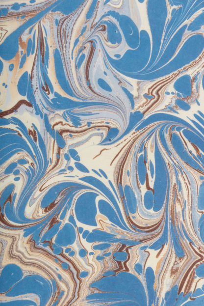 Marbled Wrapping Paper Blue Detail
