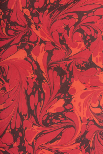 Marbled Wrapping Paper Red Detail