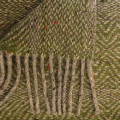 Meadow-Wool Throws-Orchard Green-Detail