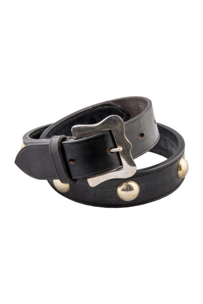 The Ostler Black Leather Belt