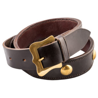 The Ostler Dark Brown Leather Belt