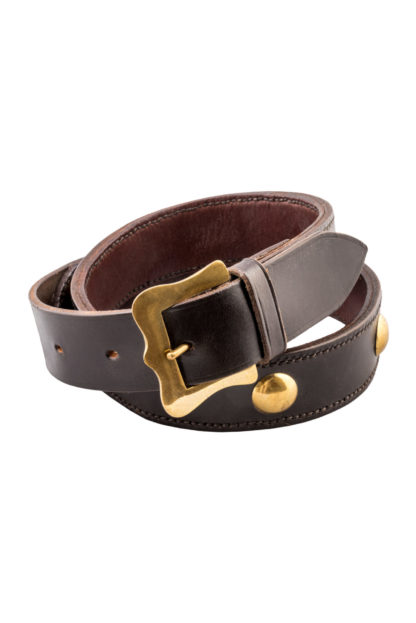 The Ostler Dark Brown Leather Belt