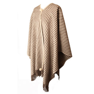 The Horsemans-Wool Poncho-Cream