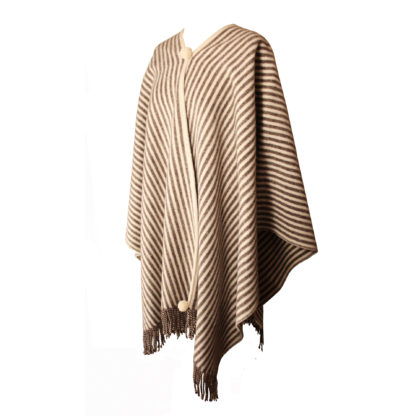 The Horsemans-Wool Poncho-Cream