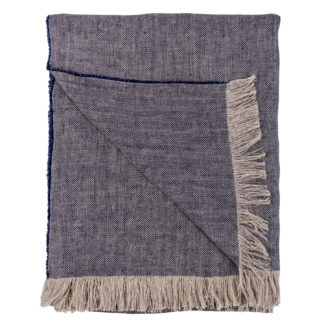 Irish-Linen-Blue-Herringbone-Throw