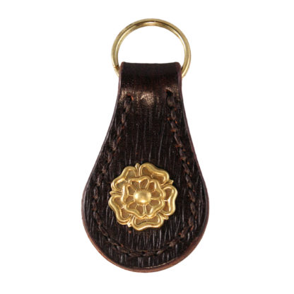 Leather-English-Rose-Keyring