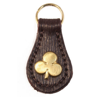 Leather-Irish-Shamrock-Key Ring