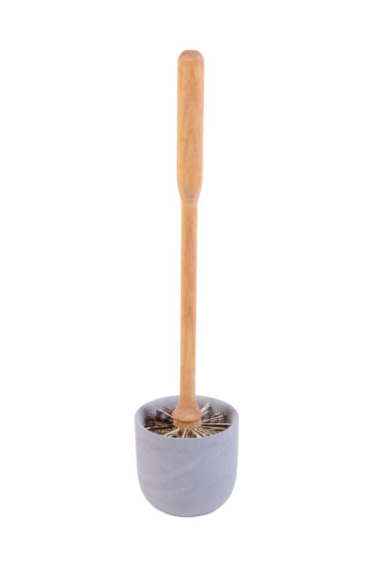 Wood Toilet Brush and Holder 2