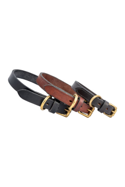 Plain Leather Dog Collars 2