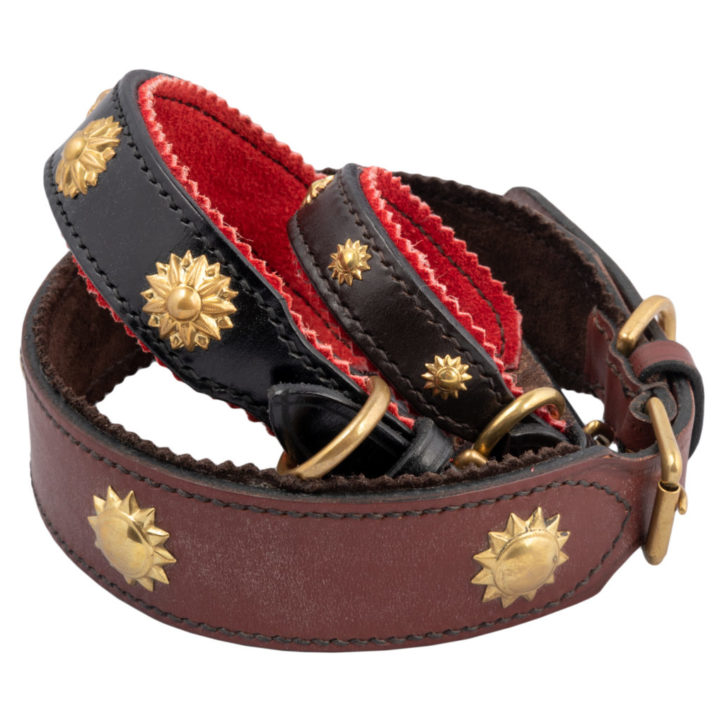 Leather Studded Dog Collars