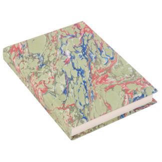 Hand Marbled Green Notebook