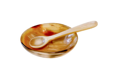 Horn Salt and Spoon