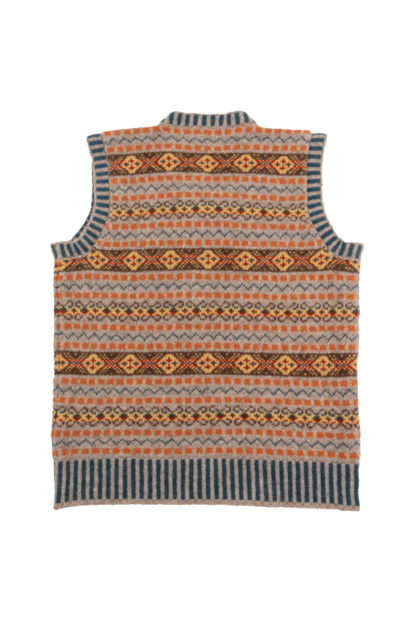 Prince of Wales Fair Isle Tank Top Back