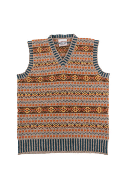 Prince of Wales Fair Isle Tank Top