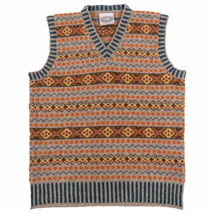 Prince of Wales Fair Isle Tank Top