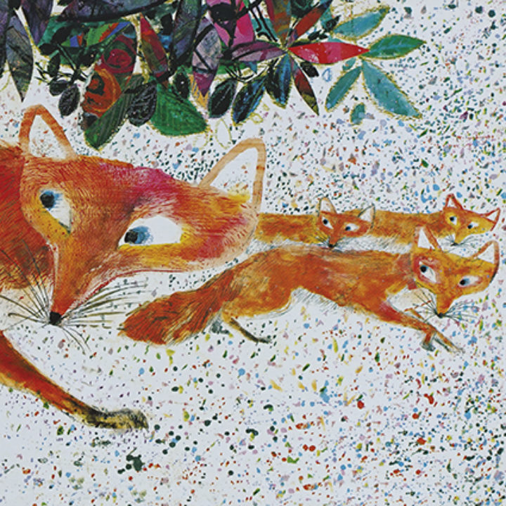 Foxes Greeting Card by Brian Wildsmith