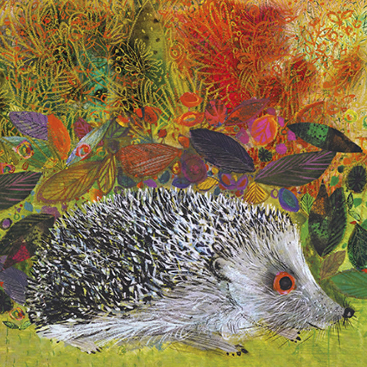 Hedgehog in the Garden Greeting Card by Brian Wildsmith