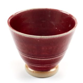 Hand Made Stoneware Mug Crimson Glaze