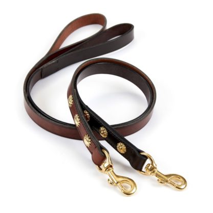 Leather Studded Dog Leads Large 3