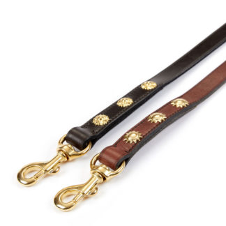 Leather Studded Dog Leads Large