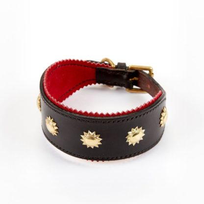 Leather Studded Sighthound Collar