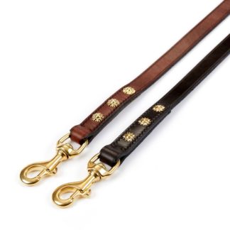 Leather Studded Dog Leads Medium