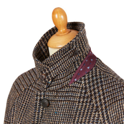 The Erne Mens Tweed Overcoat 2022 Detail of Collar 1