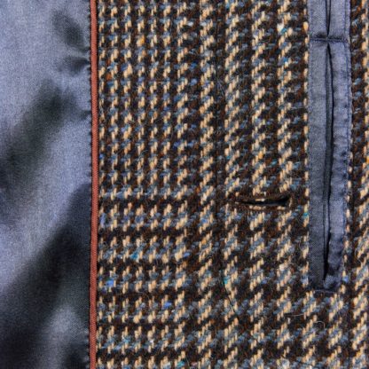 The Erne Mens Tweed Overcoat 2022 Detail of Lining