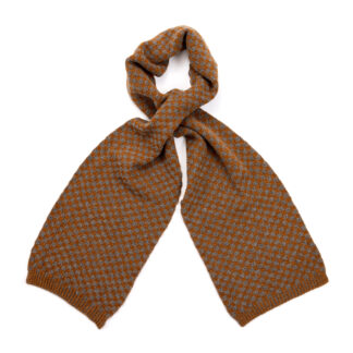 The Kipper Brick Stitch Wool Scarf