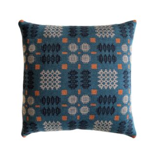 Welsh Tapestry Cushion Cover teal