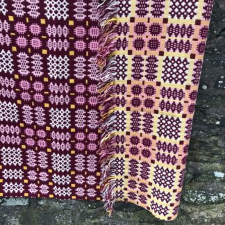 Old Welsh Blanket Antique Tapestry AT164