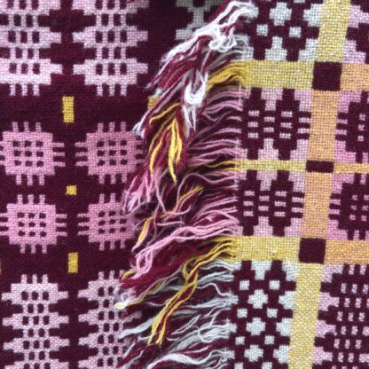Old Welsh Blanket Antique Tapestry AT164 Detail