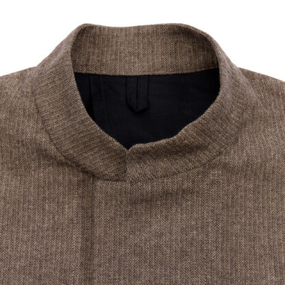 Chin West Jacket Brown Herringbone Detail 4