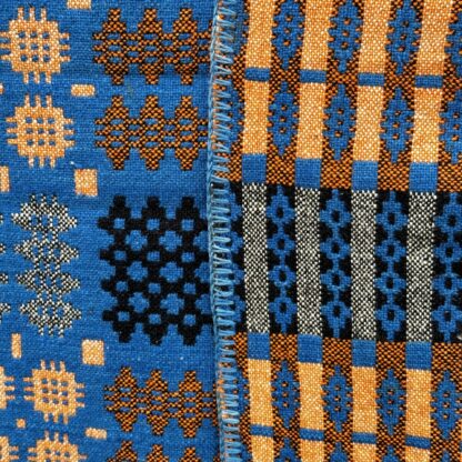 Old Welsh Blanket Antique Tapestry AT170 Detail.