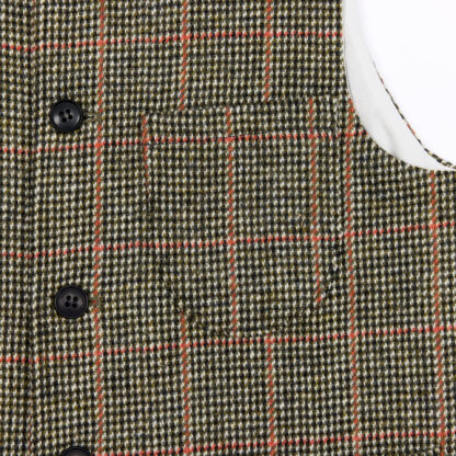 The Clayton Mens Harris Tweed Wool Gilet Detail 2
