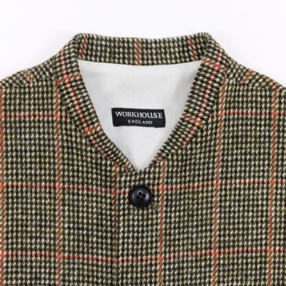 The Clayton Mens Harris Tweed Wool Gilet Detail 3