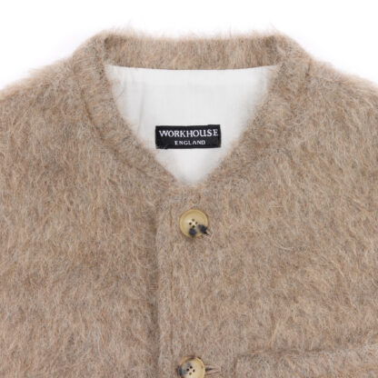 The Clayton Mens Mohair Wool Gilet Detail 2