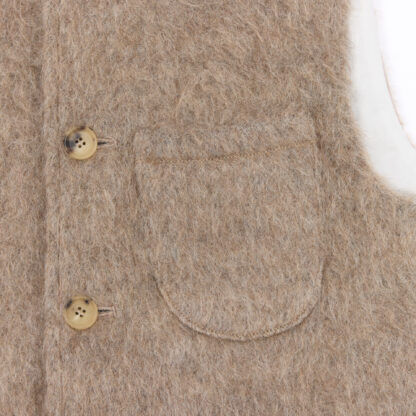 The Clayton Mens Mohair Wool Gilet Detail 3