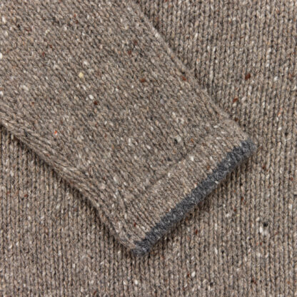 The Groundstone Round Neck Wool Jumper Detail of Cuff