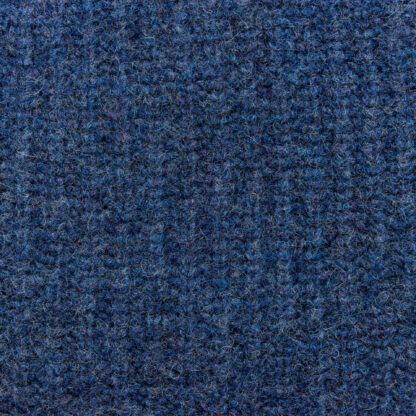 Chunky Rib Crew Neck Denim Blue Alpaca and Wool Jumper Detail
