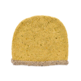 Irish Donegal Beanie Hat Buttermilk