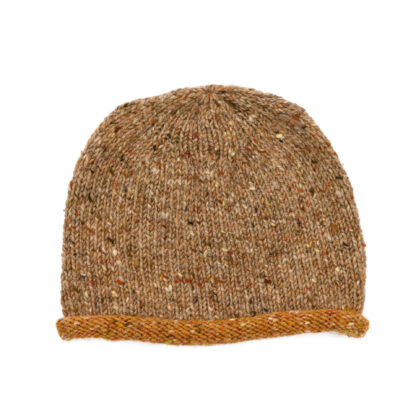 Irish Donegal Beanie Hat Porridge