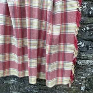 Old Welsh Blanket Vintage Fringed Throw FT103